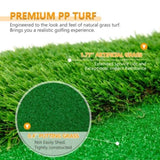 10x5 FT Golf Putting Green, Golf Training Mat with High-quality Turf, 3 Holes, 3 Flags and Cups for W1422P289866