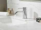 Single Handle Bathroom Faucet Lavatory Faucet Stainless Steel Single Hole-T10, ChromeUnable ship on 11284996