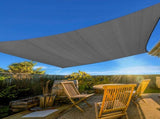10'X13' Dark Grey HDPE sunshade sail 57840314