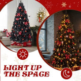 7.5 FT Artificial Christmas Tree with DIY 350 Warm White LED Lights, Hinged Xmas Pine Tree with Tree 47530637