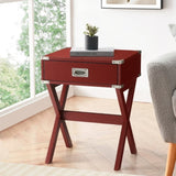 Red 1-drawer End Table B062P181372