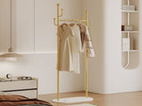 Clothing Rack, Golden Metal Freestanding Heavy Duty Clothes Rack with Marble Base, Multipurpose 17361337
