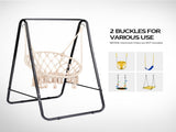 Outdoor Hammock Chair Stand Only, Swing Stand with 2 Hooks, Max Load 600lbs, Fits Most Hanging 12336522