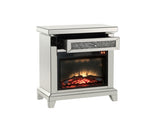 Noralie Mirrored & Faux Diamonds Fireplace B2726P448748
