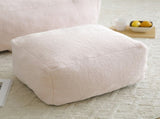 Giant Bean Bag Chair withFootstool, Oversized Bean Bag for Adults and Kids, Faux Fur Shell-Shaped W2677P306794