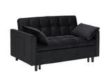 Modern velvet sofa, sofa pull-out bed, small love seat casual sofa with back, with pillow, pockets, 49433073