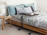 Multifunctional Adjustable Bedside Table MDF Iron Movable Sofa Side Table 4-Wheeled Small Computer 56326087
