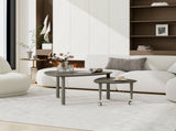 360 degree Rotatable modern Coffee Table for Living Room, solid wood legs with simply assemble W2899P372757