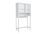 Toilet storage shelf, Private bathroom, Laundry room, Space-saving, white W2207P308769