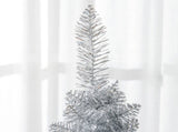 5' Artificial Pencil Christmas Tree, Slim Xmas Tree with 294 Realistic Branch Tips and Plastic 41225111