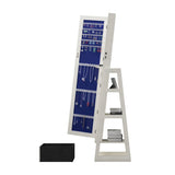 Jewelry Cabinet Armoire with Full Length, 360&deg Rotating, Lockable Storage Cabinet, Interior W3406P340475