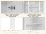 36'' x 28'' Medicine Cabinet, Wall Mounted Bathroom Storage Cabinet, with 1 Adjustable Shelf, 51197720