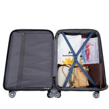 Luggage set of 5 pieces, expandable hard PC luggage set with TSA lock for rotating wheels, W284P202781