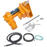 ZUN 20GPM 12V Fuel Transfer Pump with Nozzle Kit for Transfer of Gasoline Diesel Fuel 23359108