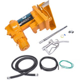 ZUN 20GPM 12V Fuel Transfer Pump with Nozzle Kit for Transfer of Gasoline Diesel Fuel 23359108