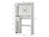 Vividwood Over The Storage Cabinet, Farmhouse Storage Cabinet Over with 2 Barn Door & T5618P505967