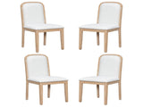 TREXM Vintage Style Dining Chair Set with 4 Upholstered Chairs for Dining Room and Living Room N715P400659D
