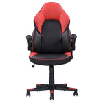 ZUN Adjustable Ergonomic Gaming Chair, Faux Leather Upholstered Office Chair w/ 360-degree Swivel and B011P213323