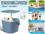 Outdoor Cooler Table, 4 Gallon Portable Cooler Side Table with Handle, Bottle Opener and Lift Top 64692168