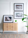 30" x 24" Rope Wall Art with Black Frame, Wall Decor for Living Room Bedrrom Entryway Office, Set of W2078130326