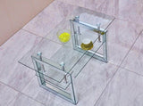 W 39.4" X D 19.7 " X H 17.7" Transparent tempered glass coffee table, coffee table 05193550