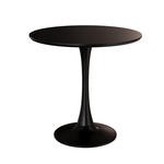 ZUN Black Round Table, Modern Dining Table, MDF Top and Steel Base Tulip Round Kitchen Table, Mid W2641P212234