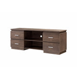 ZUN Home Entertainment Console, 60" TV Stand with 4 Drawers, 2 Shelves- Walnut Oak B107131000
