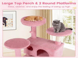 52" Tall Cat Tree Tower with Perches & Condos, Multi-Cat Playground with Scratching Posts 19857403