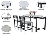 Kitchen Table Set, Dining Table and Chairs for 2, 3 Piece Dining Room Table Set with 2 Upholstered 05790443