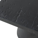 20x20x24" Black Square Side Table with Pedestal Base W2078P203212