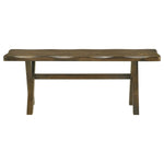 ZUN Knotty Nutmeg Dining Bench B062P145599