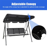 3-person garden swing black 31038403