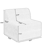 Single seat sofa Compressed Sectional Sofa Modern Minimalist Style Corduroy Couch, Sleeper Sofa for W487P230473