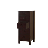 Transitional Espresso Compact Design 5-Drawer Chest Bedroom / Small Living Space Chest of drawers B011P163369