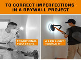 Drywall Sander with Vacuum Dust Collection, 6 Variable Speed Foldable Telescopic Electric Wall 00800268