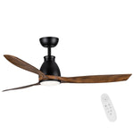 ZUN 52 inch indoor black ceiling fan with LED light 09559103