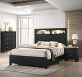 1pc Contemporary Modern White Faux Marble Top 2 Drawers Nightstand Black Finish Bedroom Furniture B2741P330120