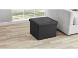 Collapsible Storage Ottoman, Black 77270219