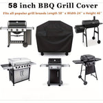 ZUN Grill Cover for Outdoor BBQ Cover 58*24*46 inch BBQ Covers Waterproof Heavy Duty Gas 40513893