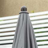 Outdoor dining table and chair package with umbrella 78478620