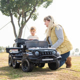 ZUN 24V Ride On Car for Kids Battery Powered Ride On 4WD Toys with Remote Control,Parents Can Assist in W1396128714