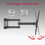 ZUN TMSS-104 32"-70" Corner Full Motion Articulating TV Wall Mount Bracket Max Weight 50Kg VESA 600*400 75822162