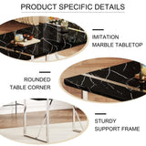 A rustic industrial rectangular MDF black dining table for 4-6 people, with a 1.5 "thick MDF desktop W1151P172403