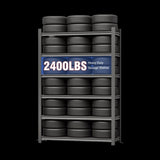 Garage Storage Rack, 6-Story Metal Shelves, Adjustable Partition Storage Unit, Supermarket, Home, 49319453