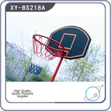 ZUN Portable Removable Adjustable Teenager Basketball Rack Black & Red 82569361