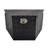 Aluminum Tool Box Black, foot 33"* 19"* 18",pattern 5,single lock,single spring MT018033 07531521