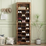 ZUN Stylish Design 30 Shoe Cubby Console, Contemporary Shoe Cabinet with Multiple Storage Capacity, Free 91535565