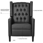 ZUN 27.16" Wide Manual Wing Chair Recliner W68090130