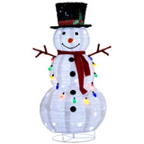 4FT Lighted Snowman Christmas Yard Decorations, Pre-lit Pull Up Snowman with 100 White LEDs, 11383965