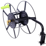 Swivel Hose Reel Mount - 180 Degree Pivot Hose Hanger - Great for Garden Storage - Hose Holder W465P168173